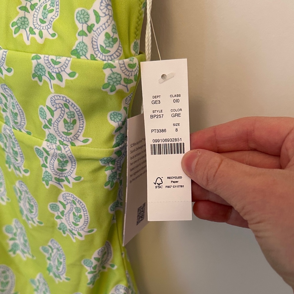 NWT J.Crew x SZ Blockprints One Piece Swimsuit - Picture 5 of 6